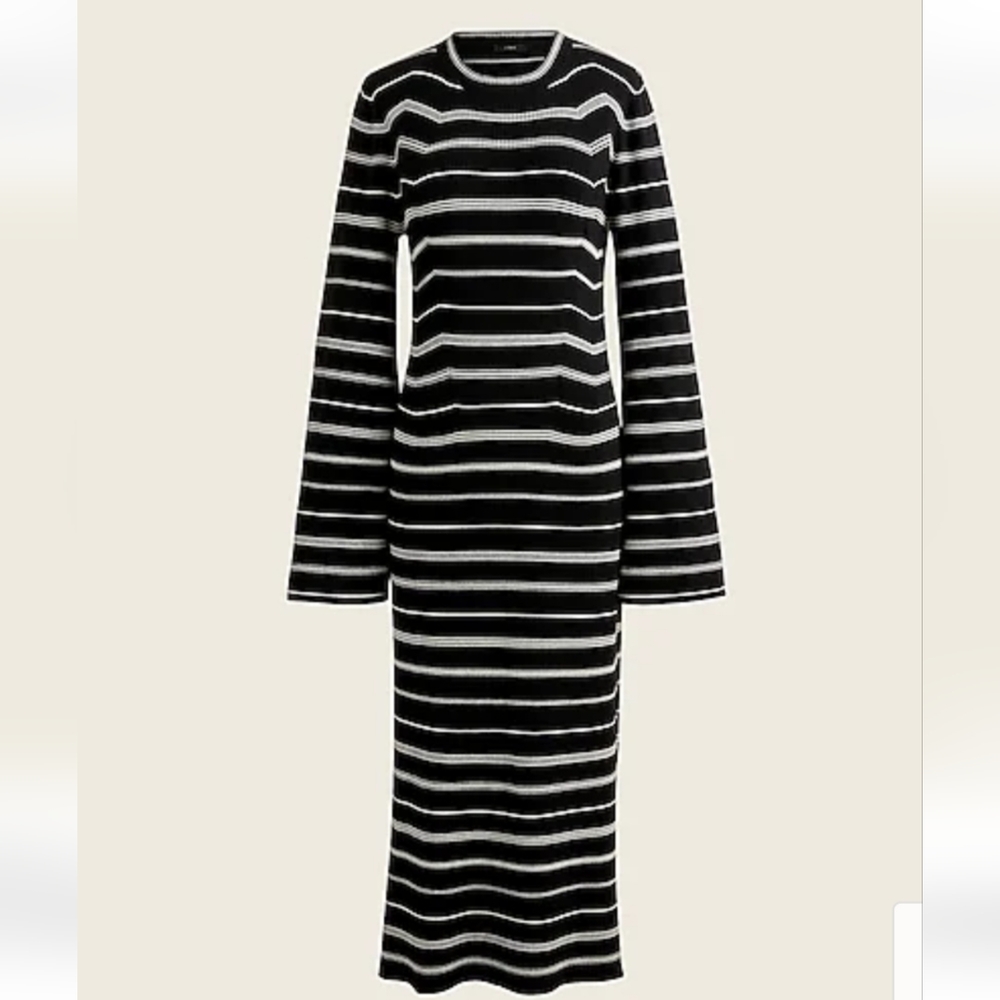J. Crew NWT Striped Knit Midi Dress